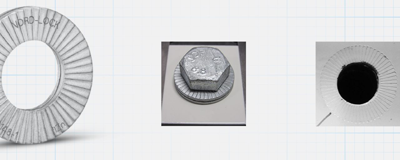 Nord-Lock wedge-locking washers on painted surfaces